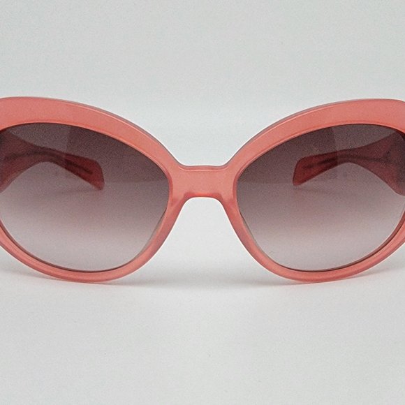 Sama Badgley Mischka Sofia Crystal Pink Gold Frame Grey Gradient Lens Sunglasses main image 6